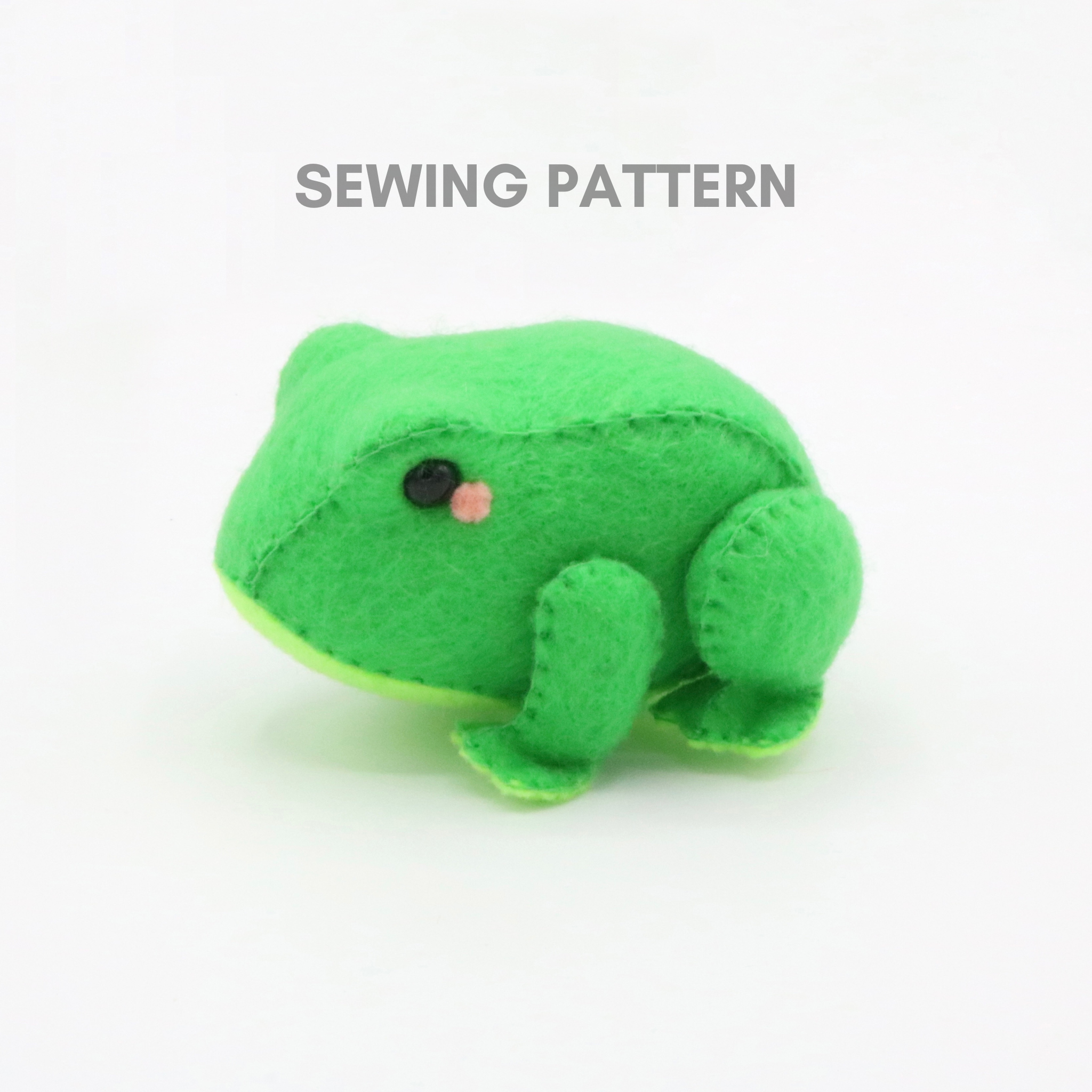 Frog Plush Pattern Template