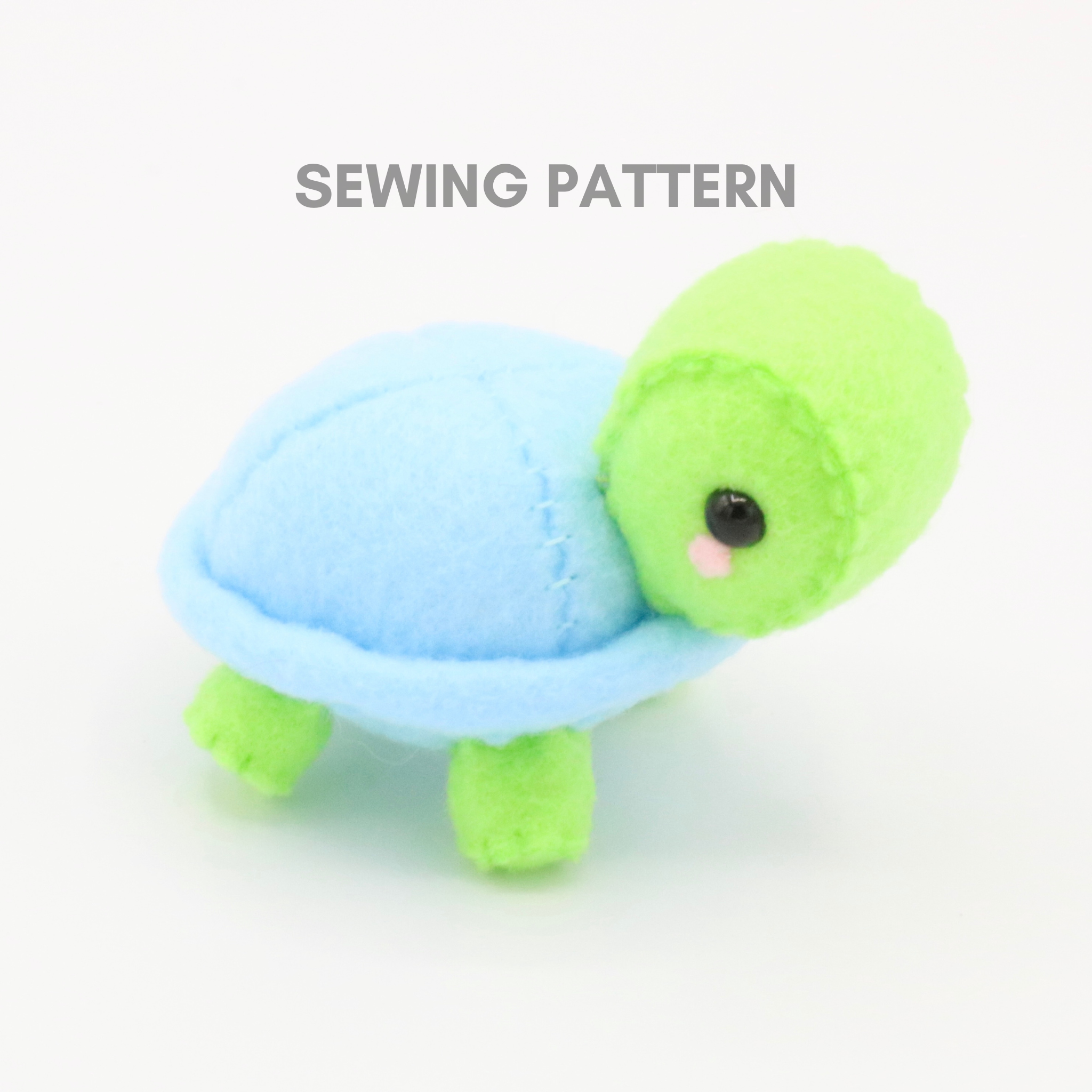 Turtle Plush Pattern Template