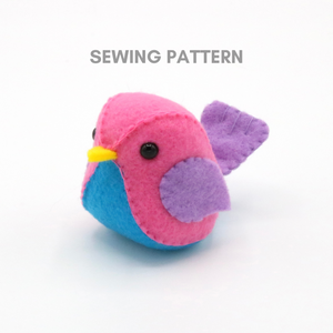 Bird Plush Pattern Template