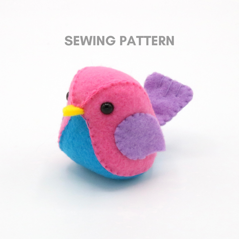 Bird Plush Pattern Template