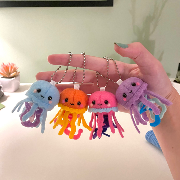 Jellyfish Plush Keychain Pattern Template