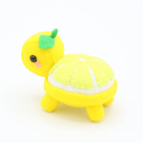 Felt Lemon Turtle Plush