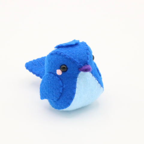 Felt Blueberry Bird Plush