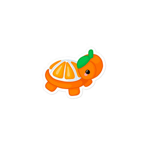 Orange Turtle Sticker