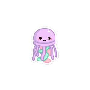 Cotton Candy Jellyfish Sticker