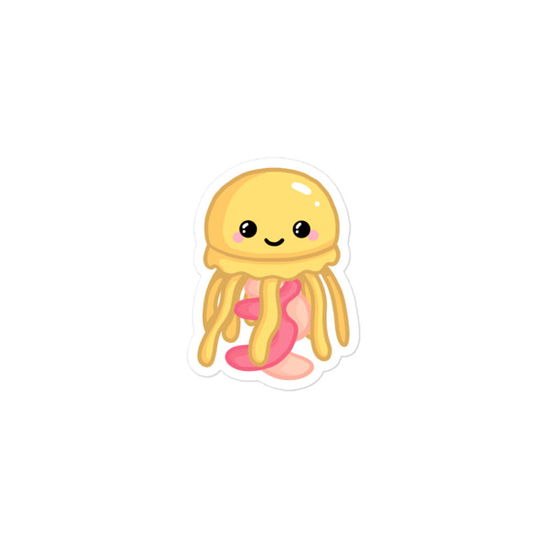 Yellow Jellyfish Sticker