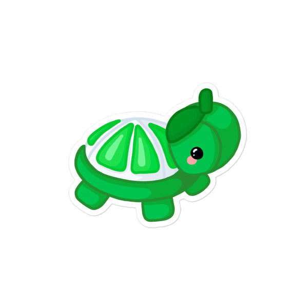 Lime Turtle Sticker
