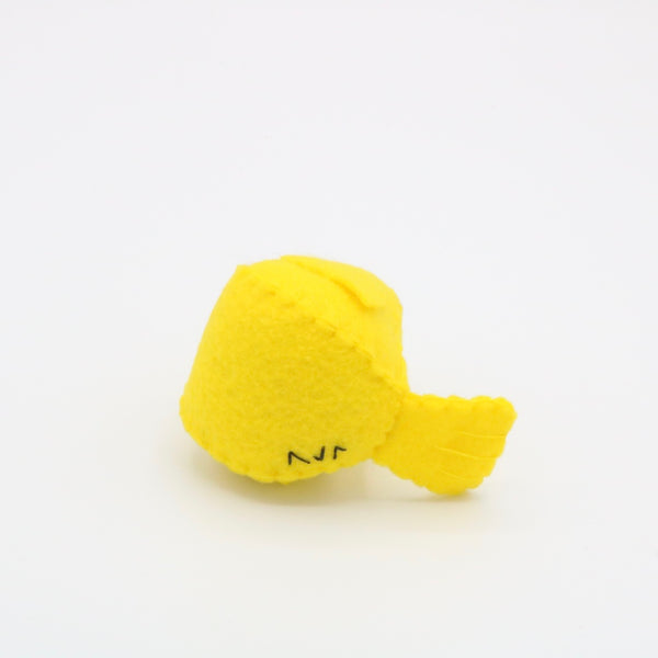 Felt Yellow Canary Bird Plush Bottom