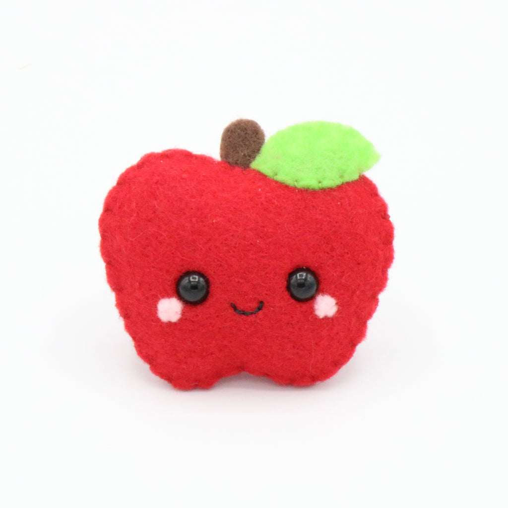 Felt Apple Plush (with keychain option)