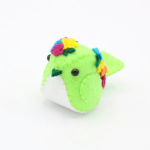 Felt Spring Flowers Bird Plush