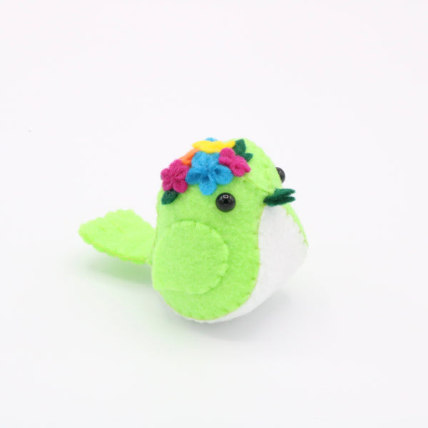 Felt Spring Flowers Bird Plush