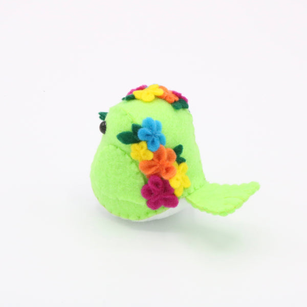 Felt Spring Flowers Bird Plush